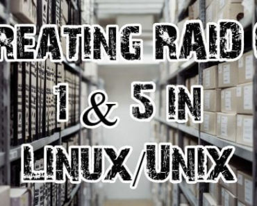Creating RAID 0 1 5 in Linux
