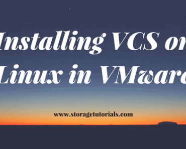 Installing VCS on Linux in VMware