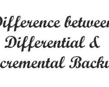 Differential Incremental Backup difference