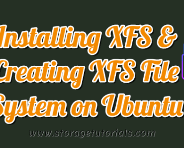Installing XFS and Creating XFS File System on Ubuntu