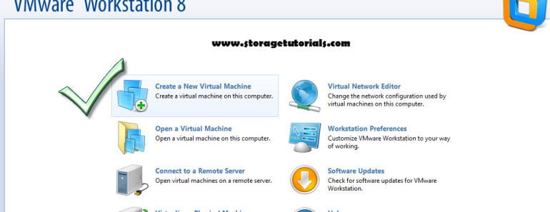 New Virtual Machine in VMware8