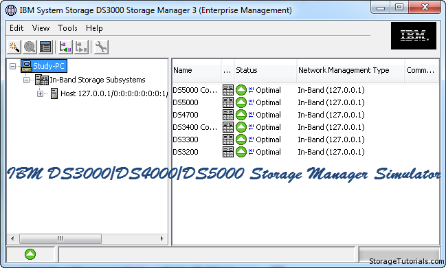 ibm ds4000 storage manager simulator