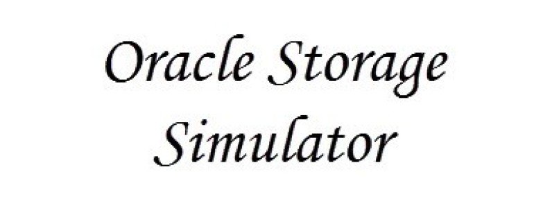 oracle storage simulator