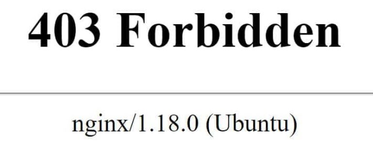 nginx 403 forbidden